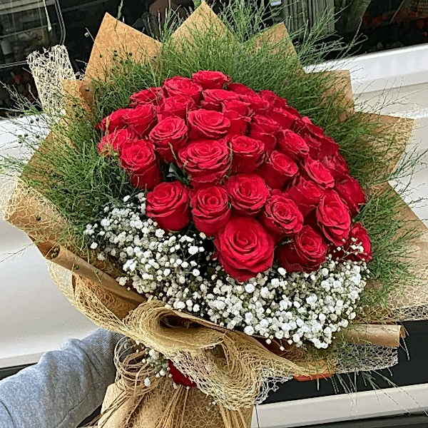 Burdur Çiçekçi - 25 KIRMIZI GÜL