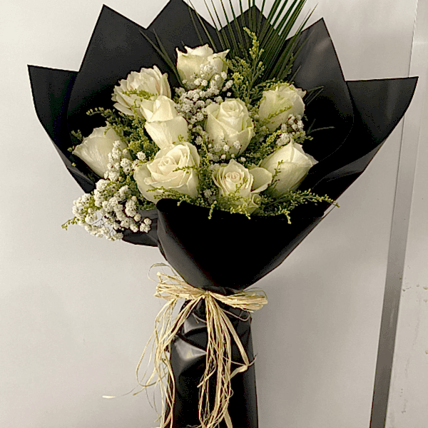  Burdur Çiçekçiler - 9 İTHAL BEYAZ GÜL