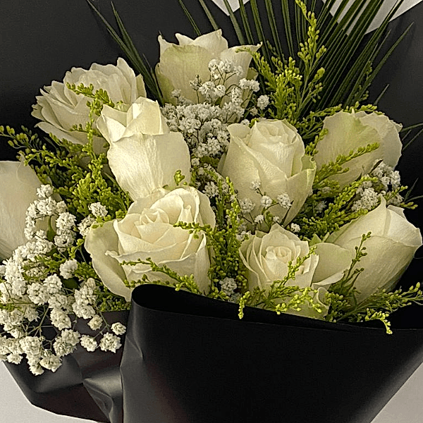  Burdur Çiçek Gönder - 9 İTHAL BEYAZ GÜL