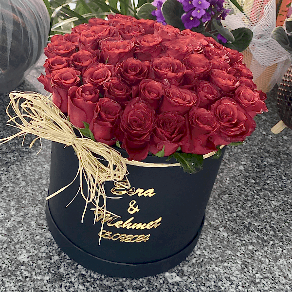  Burdur Çiçek - KUTUDA CANLI GÜL