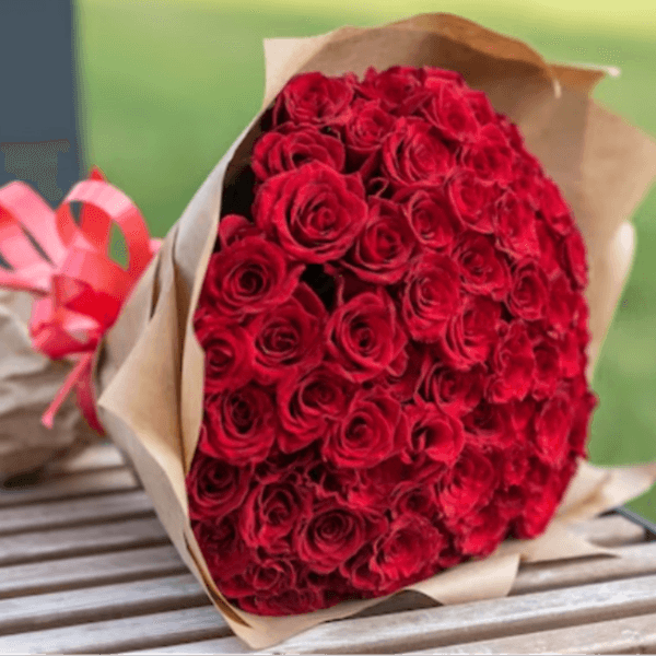 Burdur Çiçekçi - 50 KIRMIZI GÜL