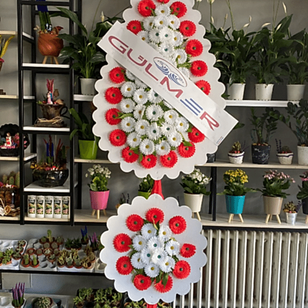 Burdur Çiçekçi - ÇİFLİ ÇELENK