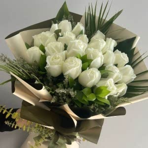  Burdur Çiçek Gönder - 21 BEYAZ GÜL