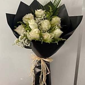  Burdur Çiçek Gönder - 9 İTHAL BEYAZ GÜL