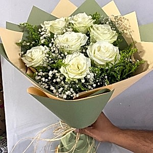  Burdur Çiçek - 7 BEYAZ GÜL