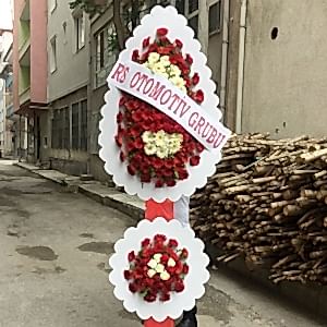 Burdur Çiçek Gönder - CANLI CELBERADAN ÇİFLİ ÇELENK