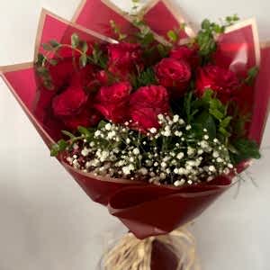  Burdur Çiçek - 9 Adet Kırmızı Gül