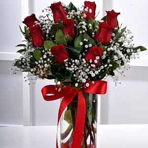  Burdur Çiçek Gönder - 9 KIRMIZI GÜL ARAJMANI