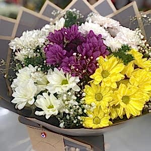 Burdur Çiçekçi - KARIŞIK PAPATYA BUKETİ