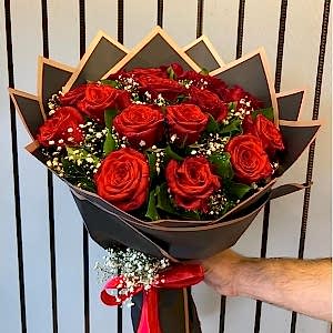  Burdur Çiçek Gönder - 15 Adet Kırmızı Gül