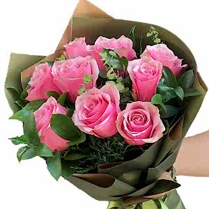  Burdur Çiçek - 9 PEMBE GÜL